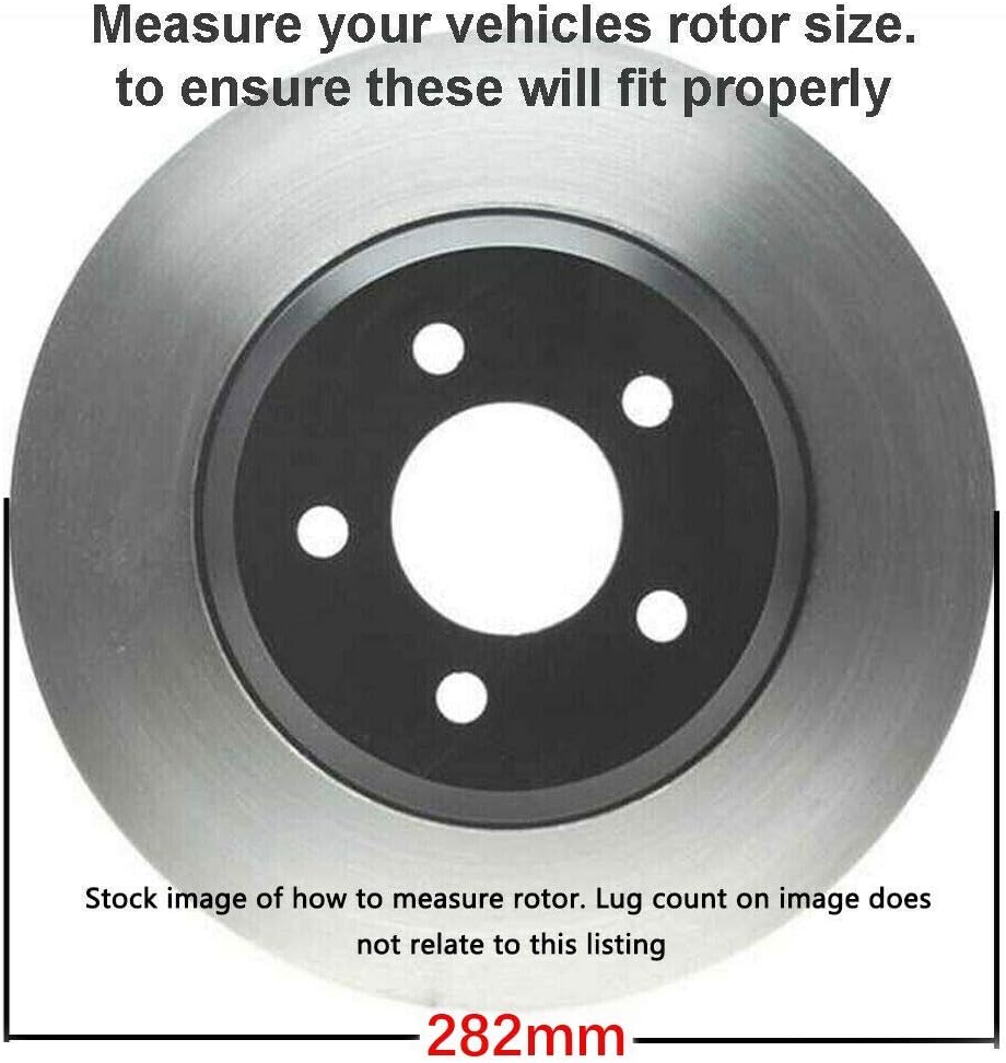 11.10" Rear Drilled & Slotted Brake Rotors 2pc Set K386
