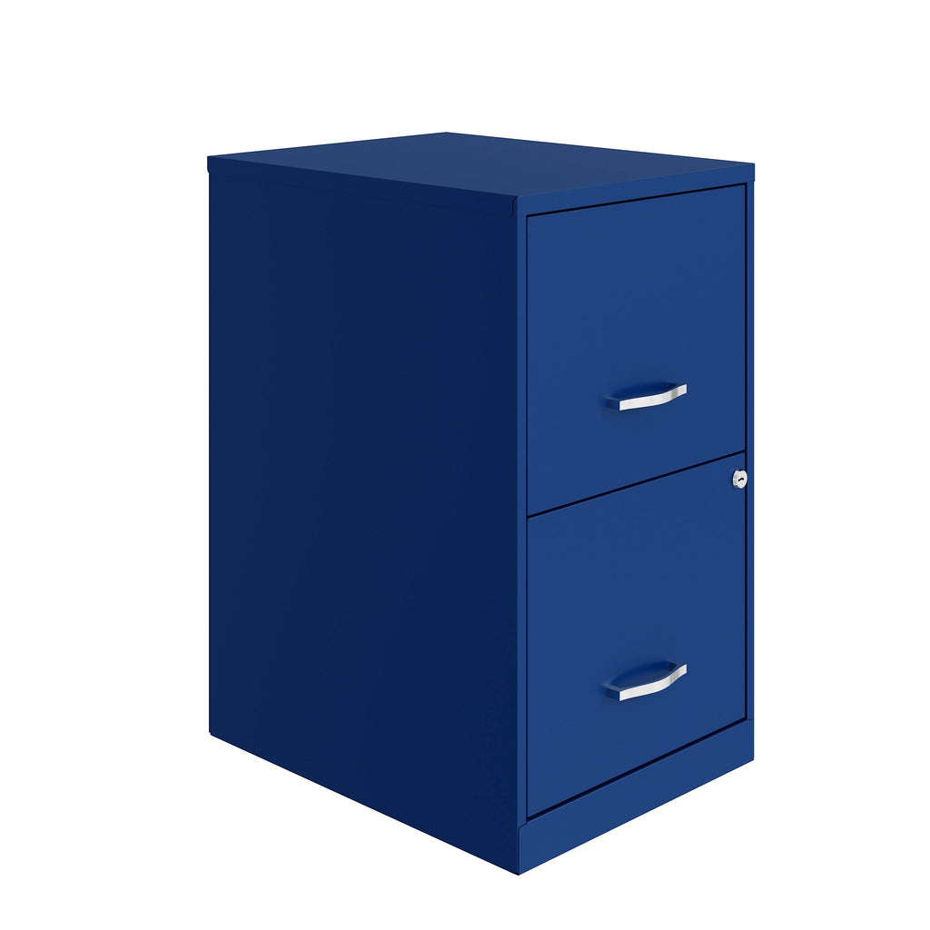 Classic Blue 18in 2 Drawer Metal File Cabinet H3785