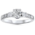1ct Diamond & Blue Sapphire Engagement Ring 950 Platinum S241110