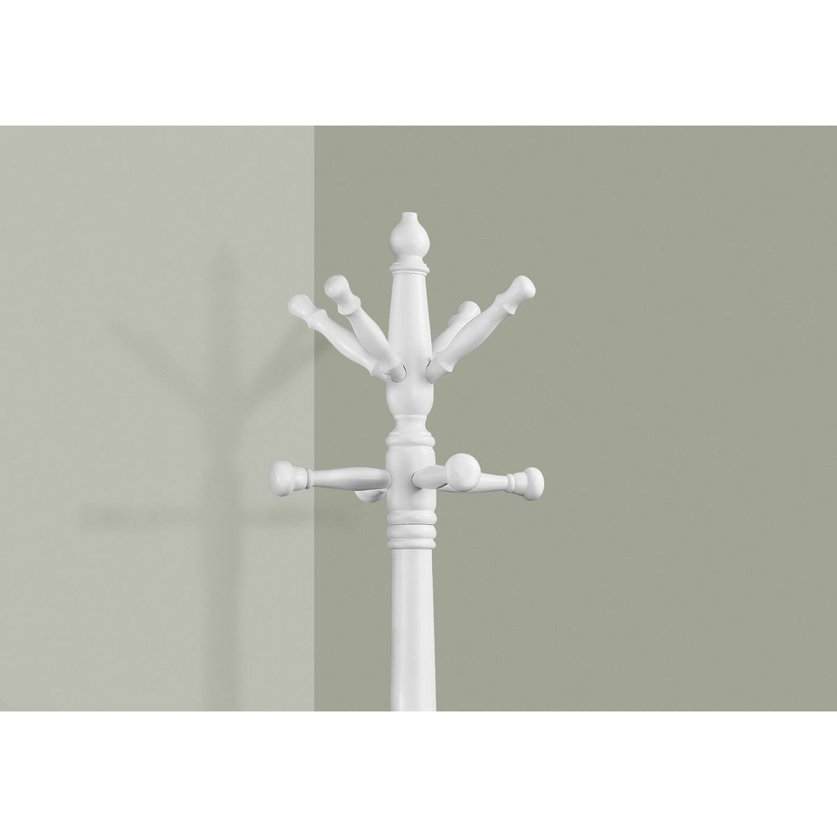Antique White Wood Coat Rack M523541