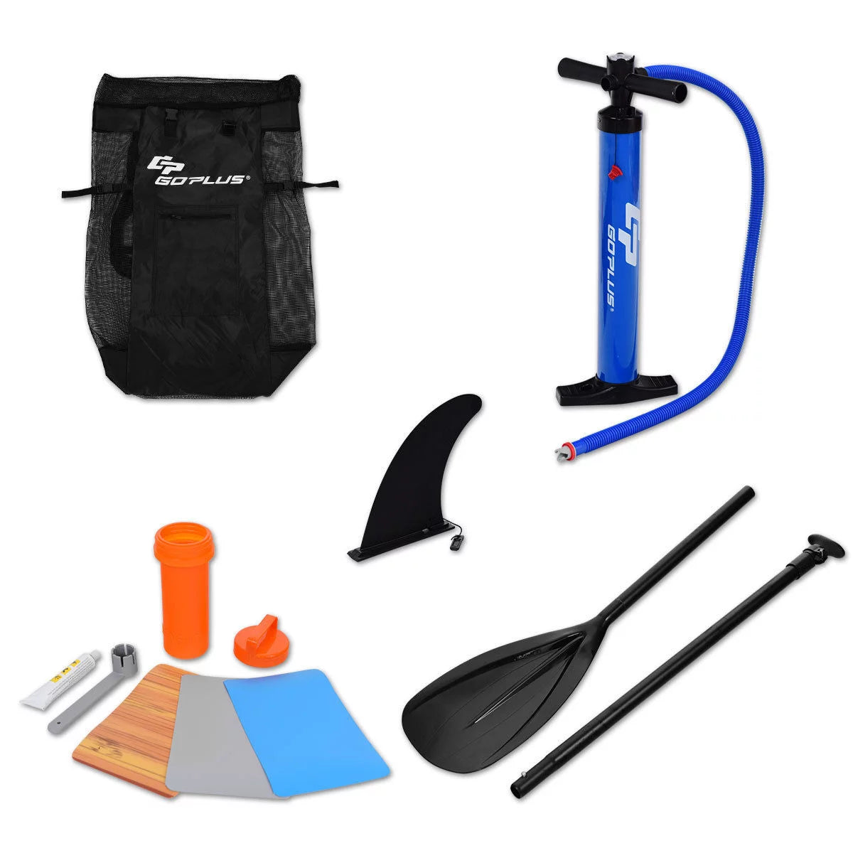 10' Inflatable Stand up Paddle Board with Bag Paddle Fin I350