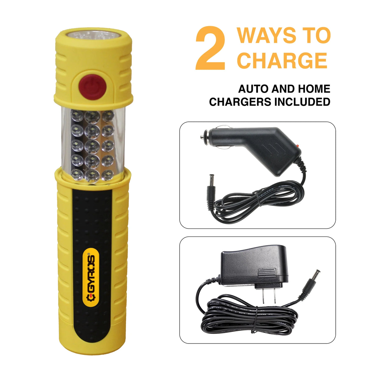 Rechargeable Handheld Work Light with Magnetic Base and Hanging Hook K235792