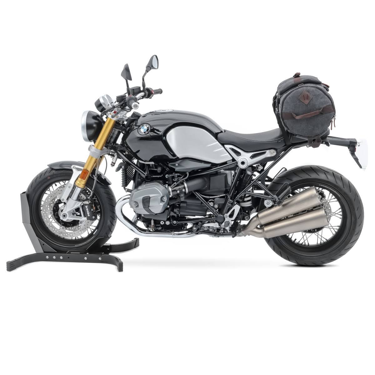Vintage 30Ltr Motorcycle Tail Bag in Grey Y997
