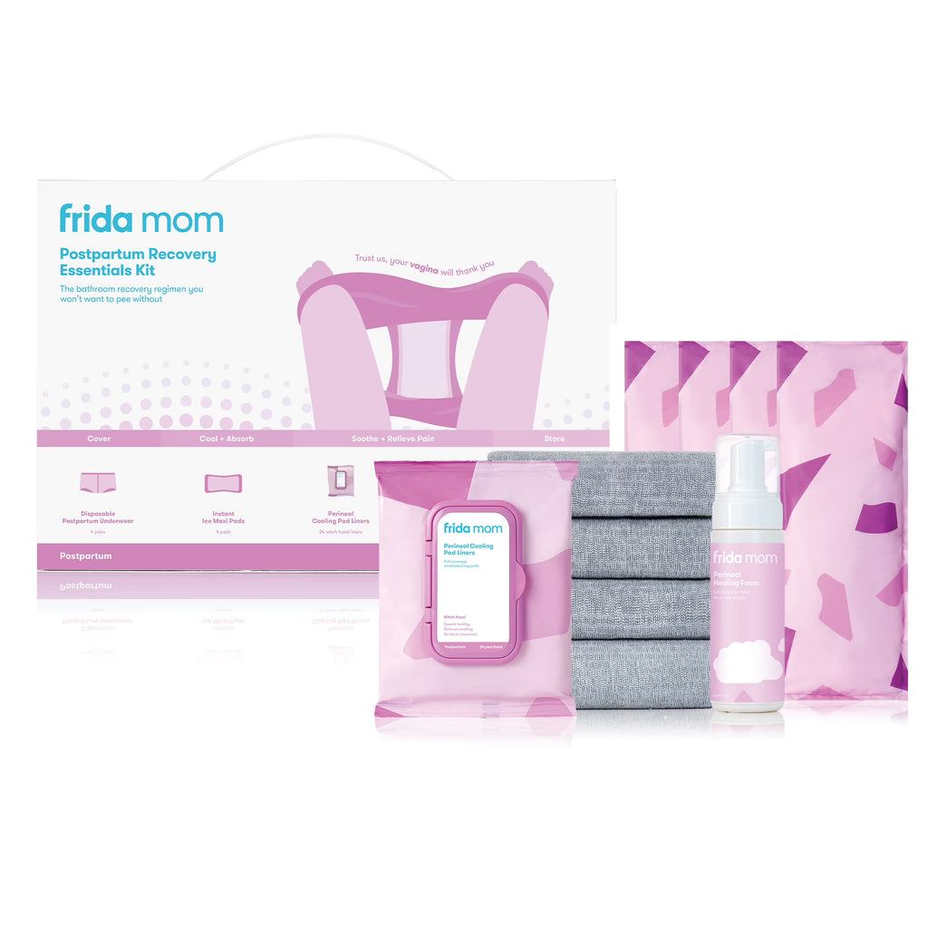 Postpartum Recovery Essentials Gift Set with Pads and Disposable Underwear, 4 Count D58854