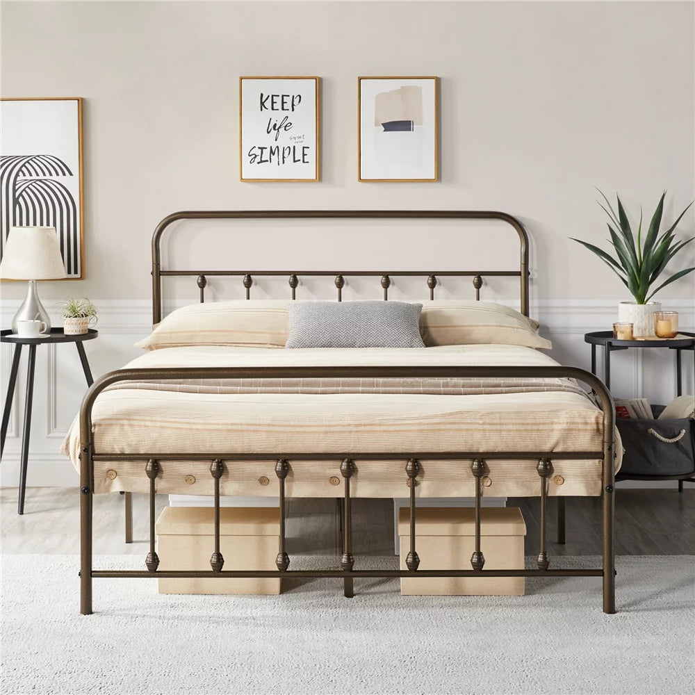 Queen Bed with High Headboard J54321