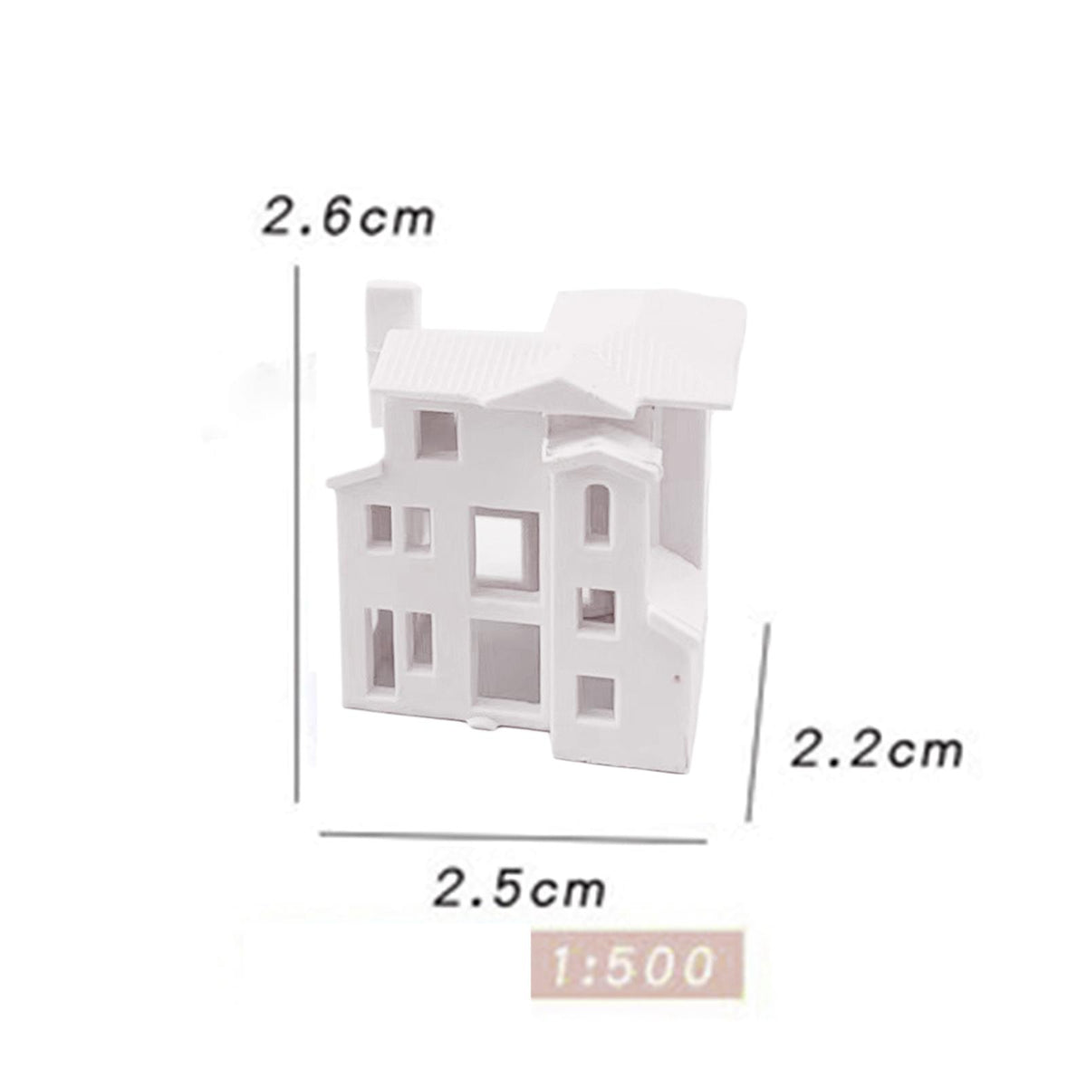 Miniature Dollhouse Scenes Building Train Unpainted House Decoration A106189