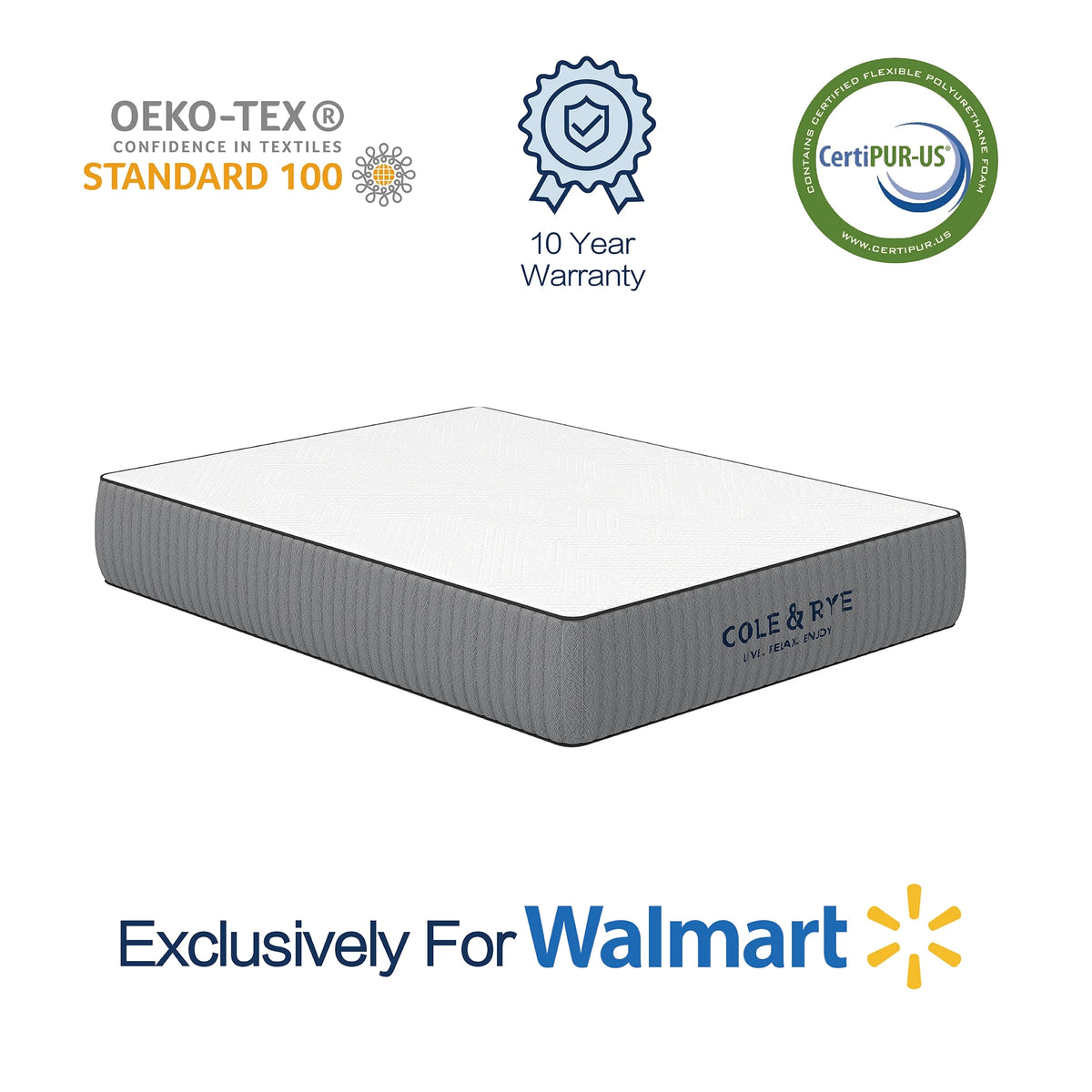 14 Medium Plush Gel Memory Foam Spring Mattress S3910