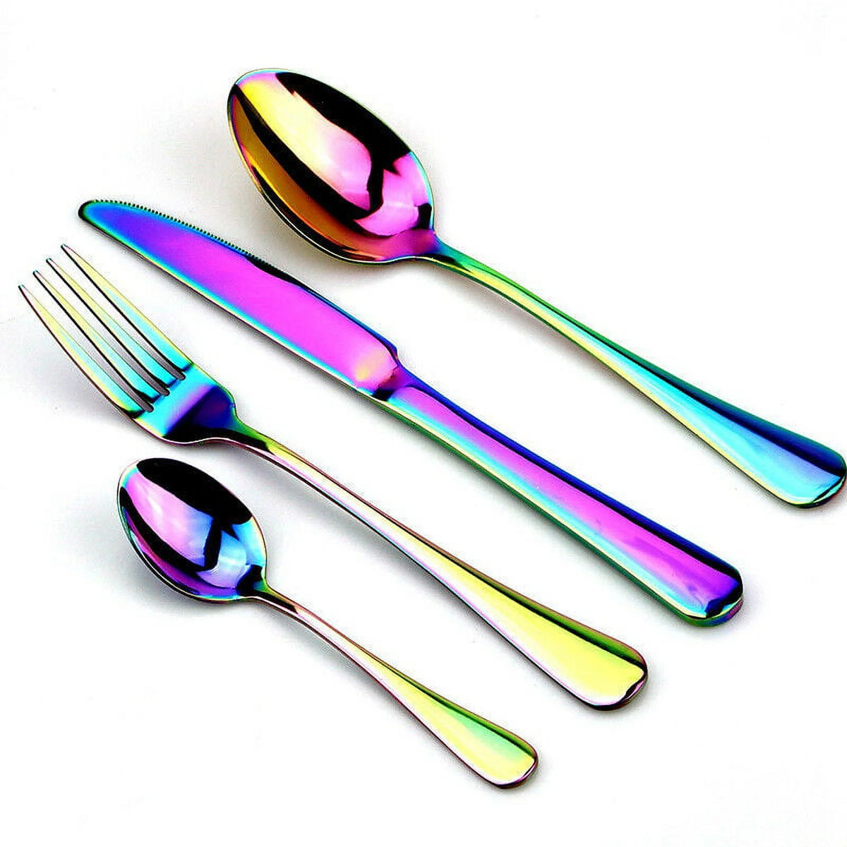18/0 Stainless Steel Rainbow 24-Piece Flatware Set F234013
