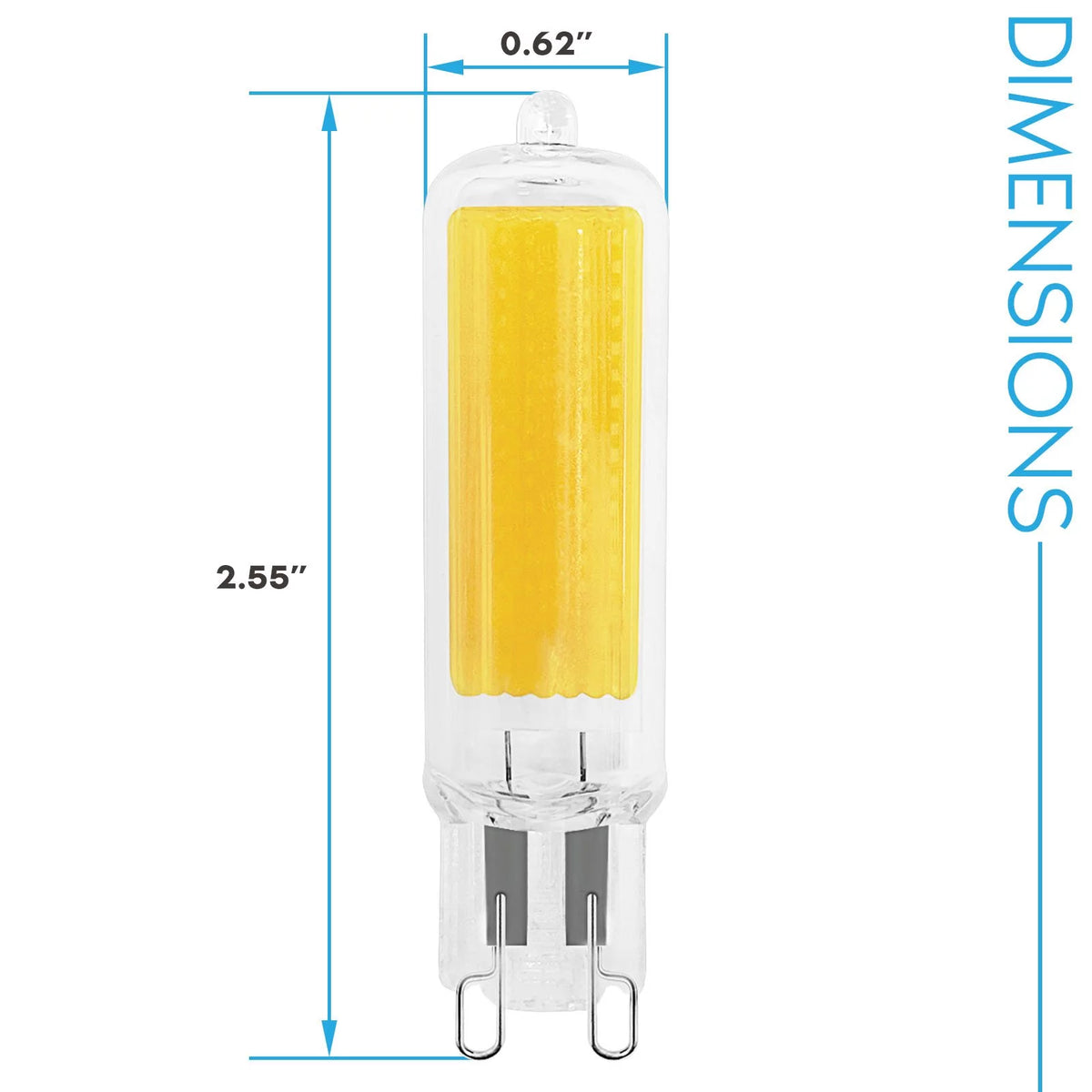 G9 LED Bulb Dimmable 4.5W 4000K Cool White 10 Pack Z89721