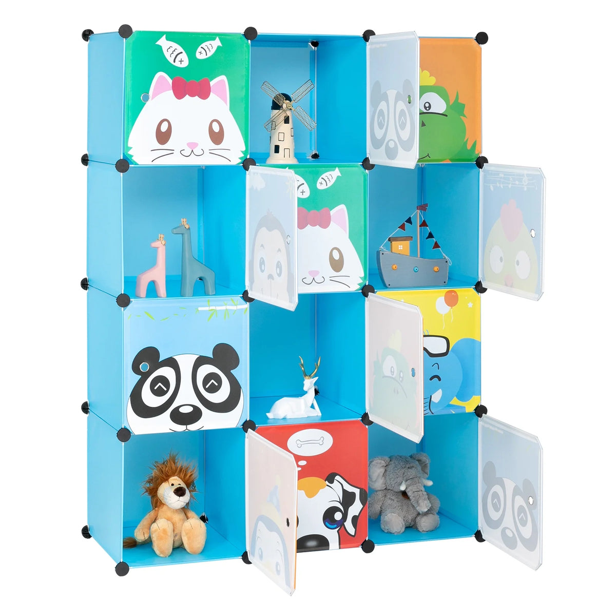 Kids Portable Wardrobe Closet Cube Organiser Blue Q278