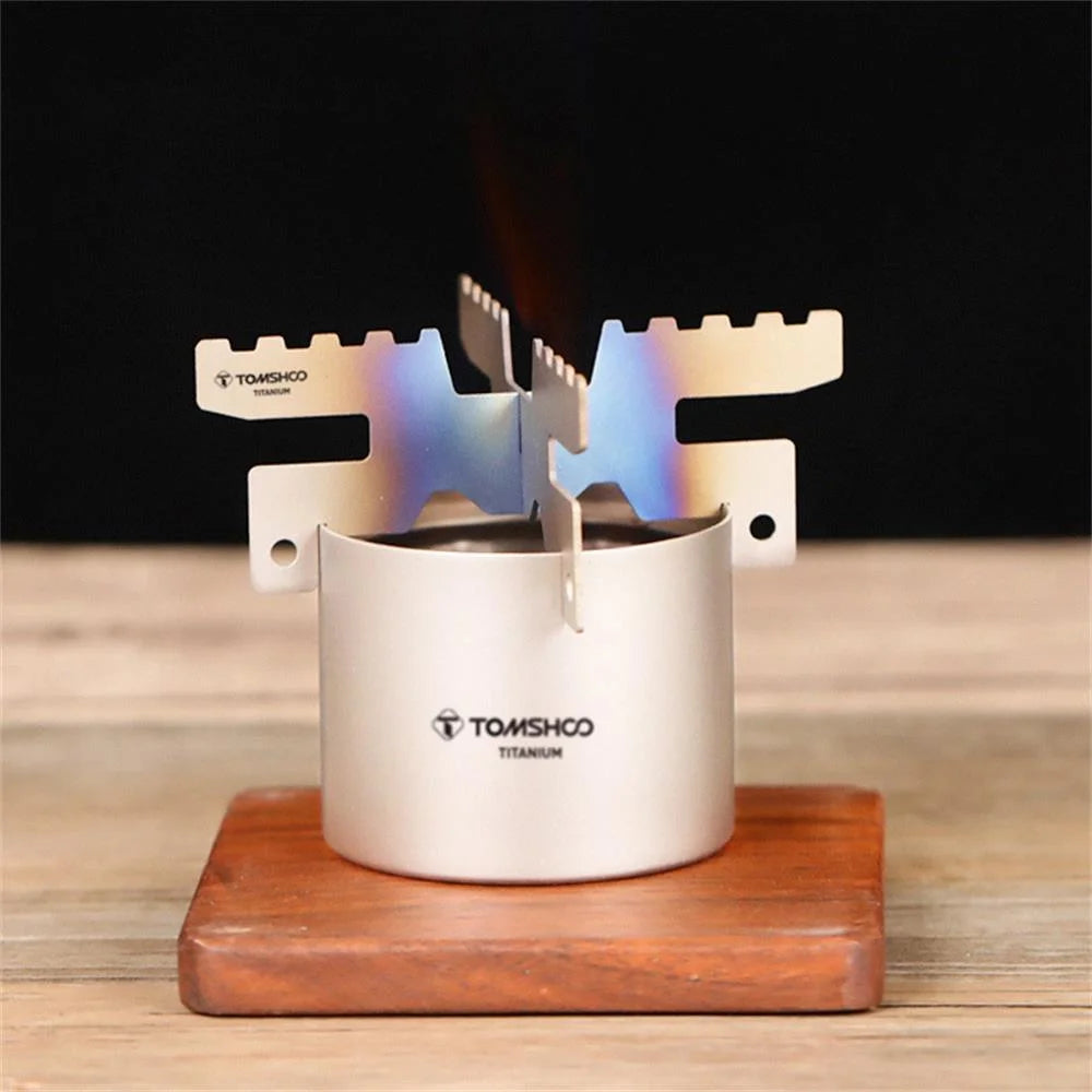 Lightweight Alcohol Stove with Cross Stand Rack D207