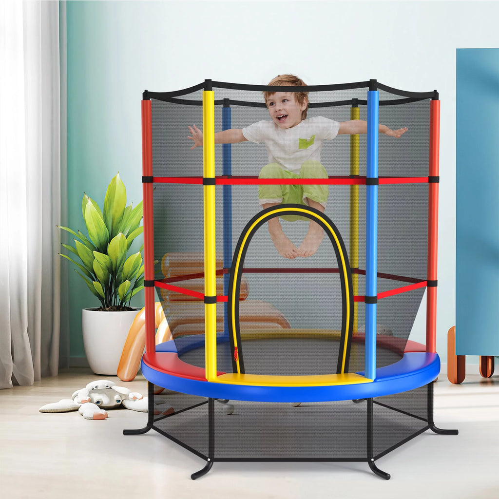 55'' Recreational Trampoline with Enclosure Net M57152
