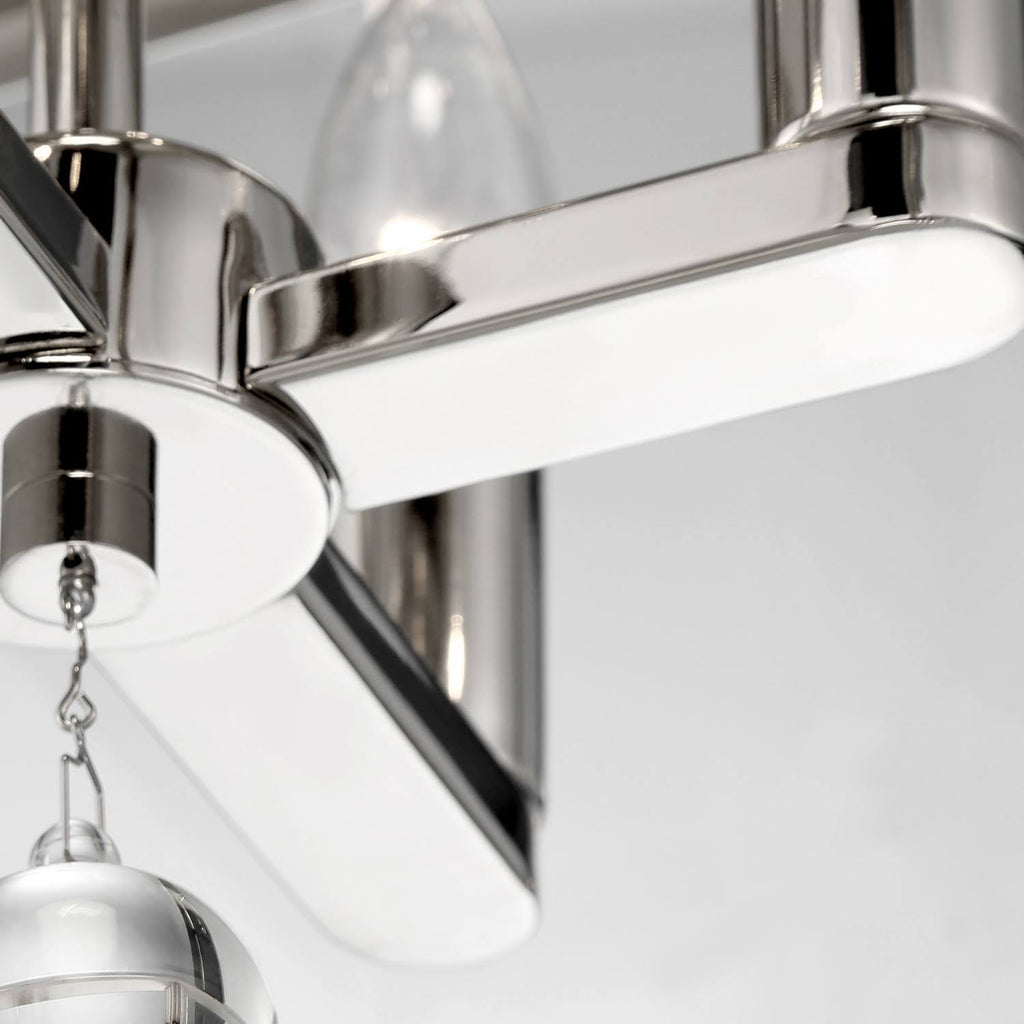 4-Light Ceiling Mount Nickel C9803