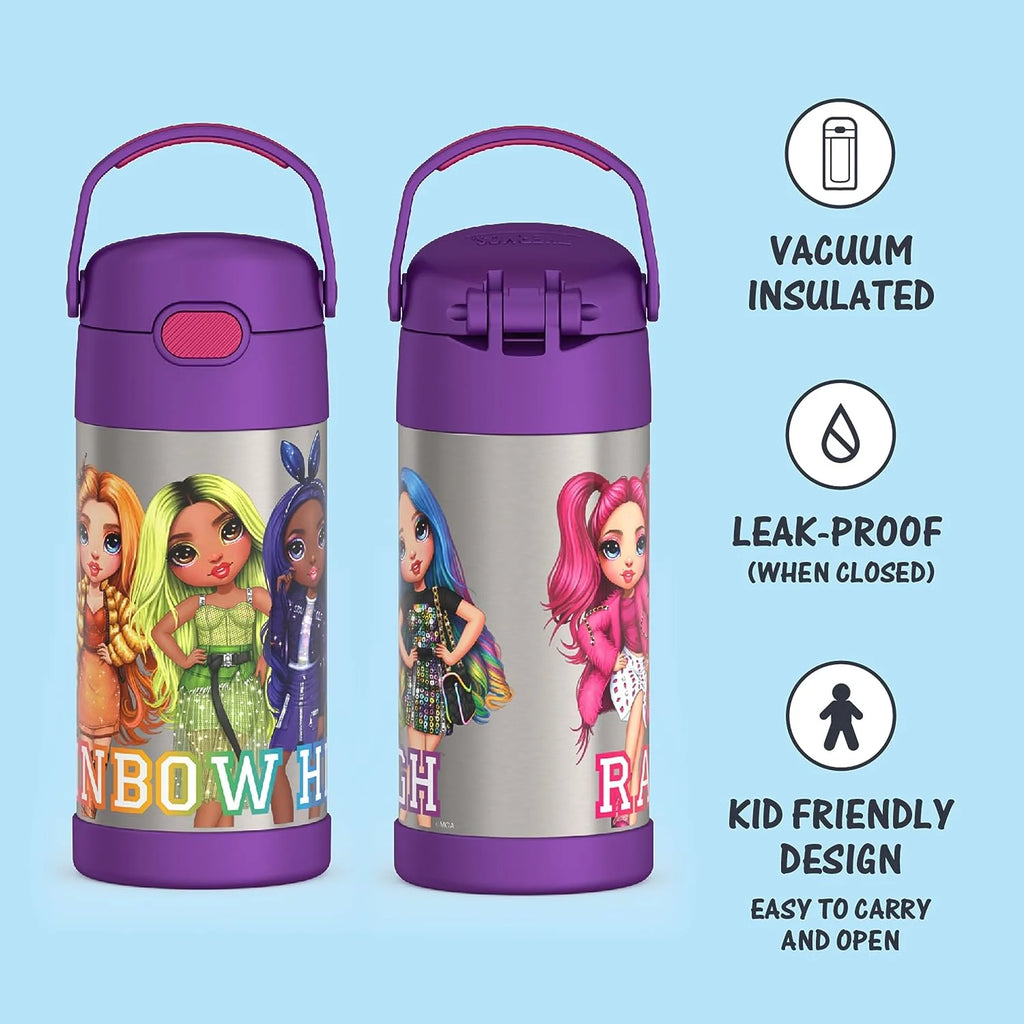 12Oz Stainless Steel Insulated Straw Bottle D9032