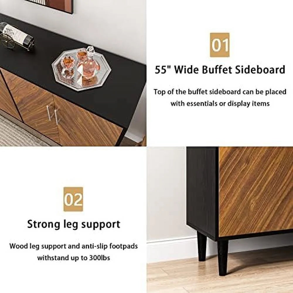 Black 4 Door Sideboard R784624
