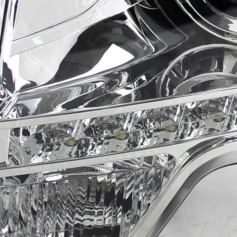 Chrome Projector Headlights with LED K332416