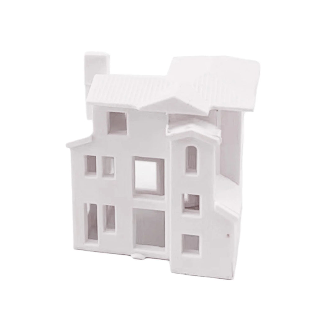 Miniature Dollhouse Scenes Building Train Unpainted House Decoration A106189