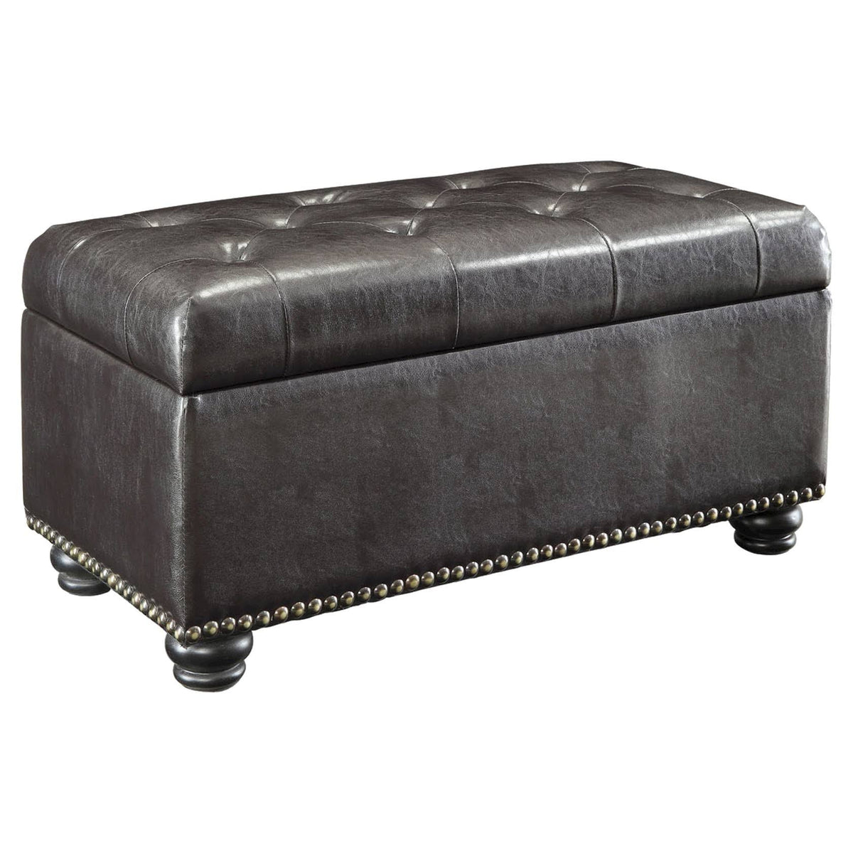 Brown Storage Ottoman F520