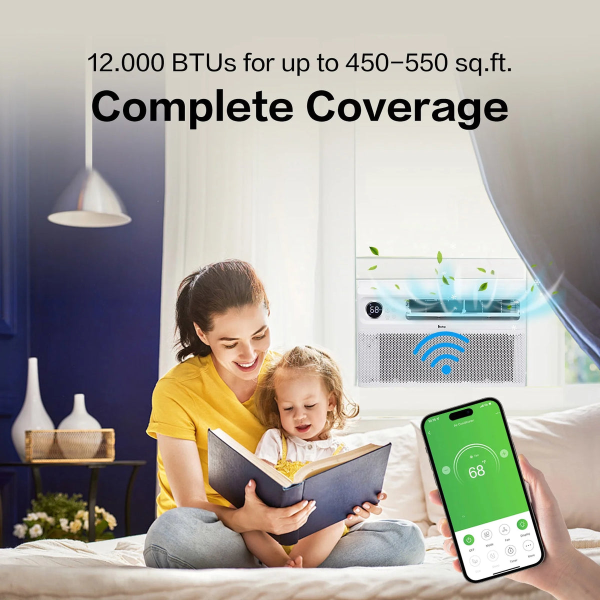 12000 BTU Smart Inverter Window Air Conditioner with Remote/App Control G506
