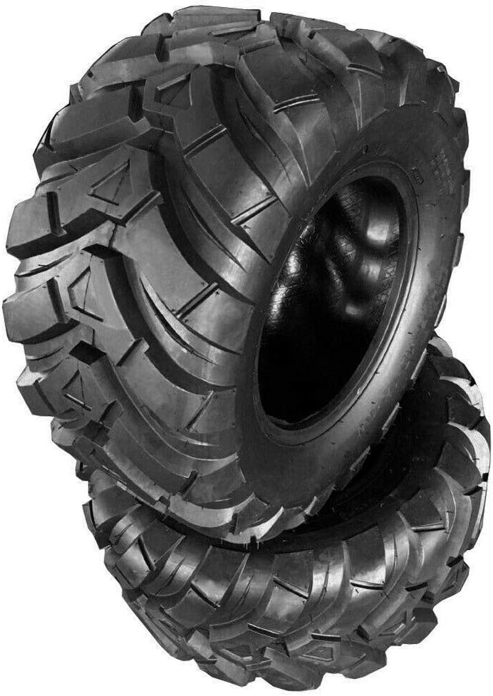 Set of 2 ATV UTV Tires 25x10-12 4PR Tubeless All Terrain S143
