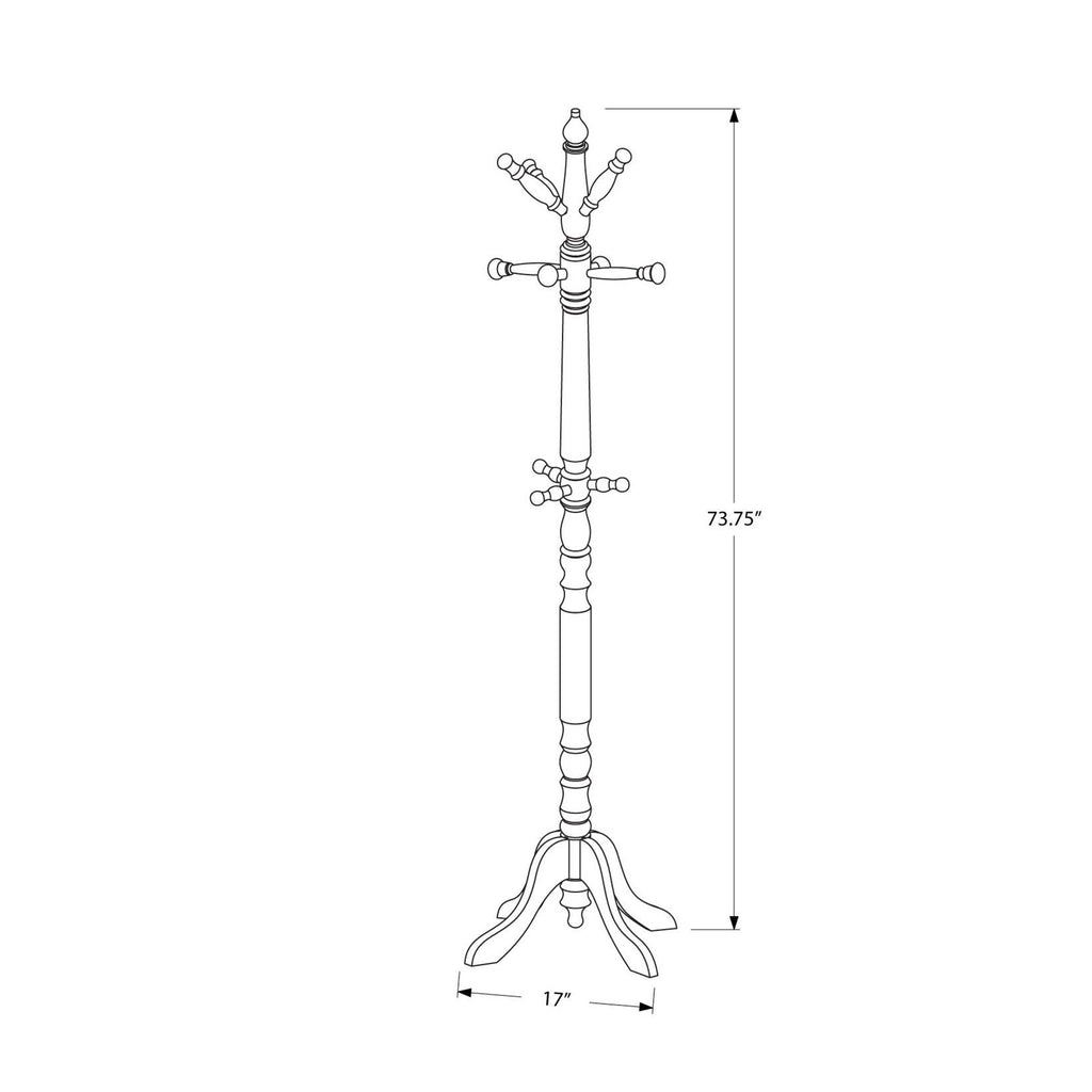 Antique White Wood Coat Rack M523541