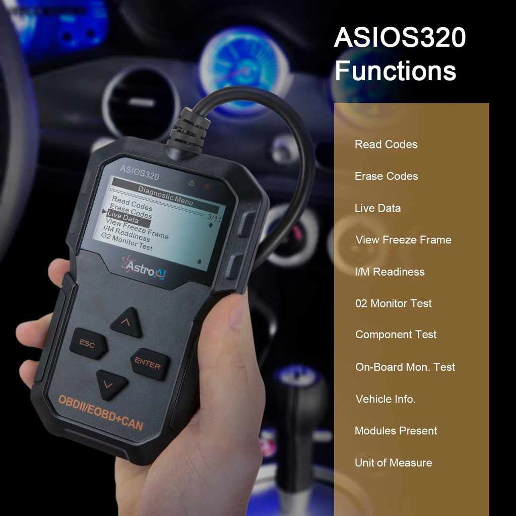 Black OBD2 Scanner Car Diagnostic Tool K973