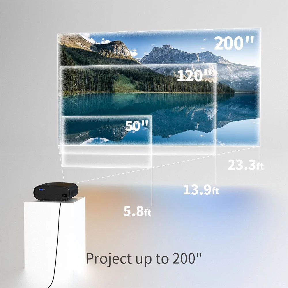 15000 Lumens 1080P Portable Outdoor Projector M96085