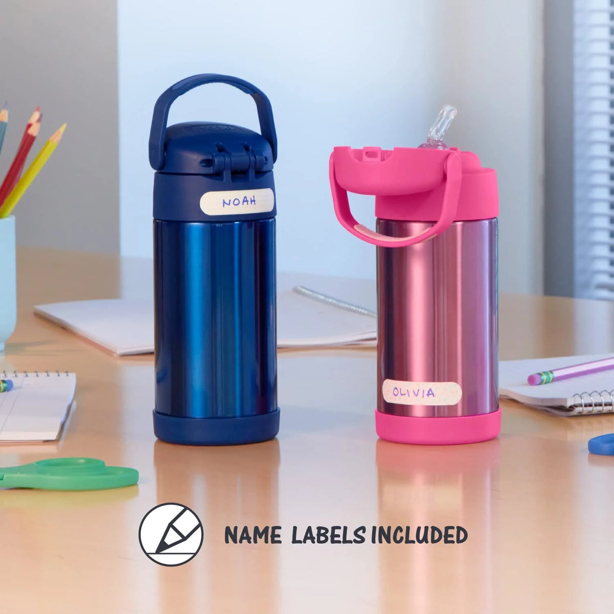 12Oz Stainless Steel Insulated Straw Bottle D9032