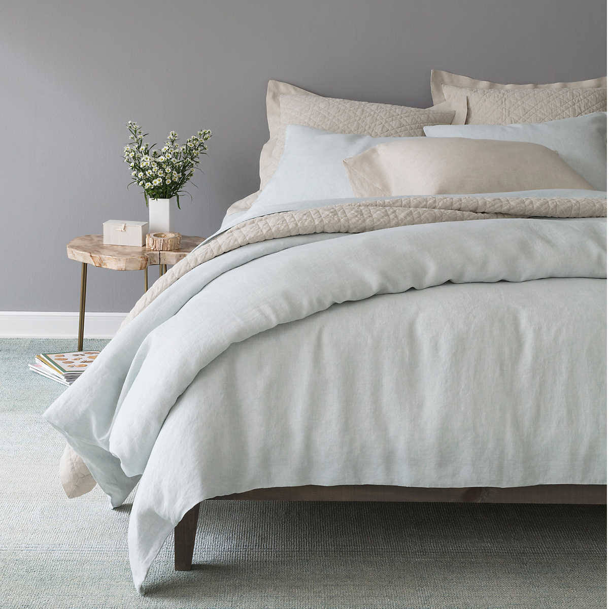 Twin Linen Duvet Cover D92437