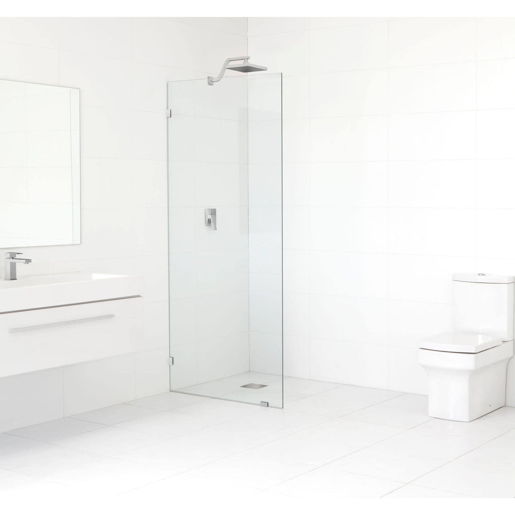 Frameless Shower Door, Polished Chrome H8469