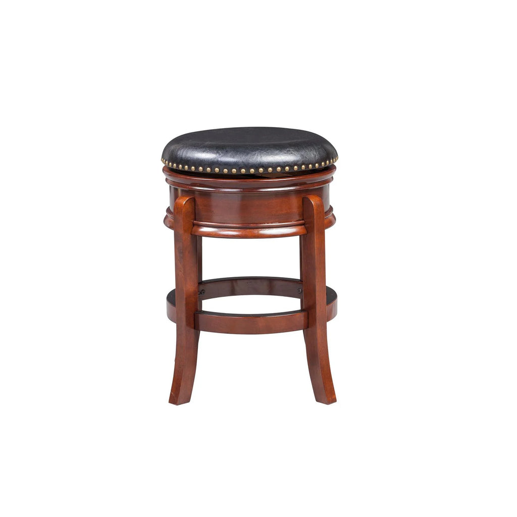 Cappuccino Backless Swivel Wood Counter Stool N934696
