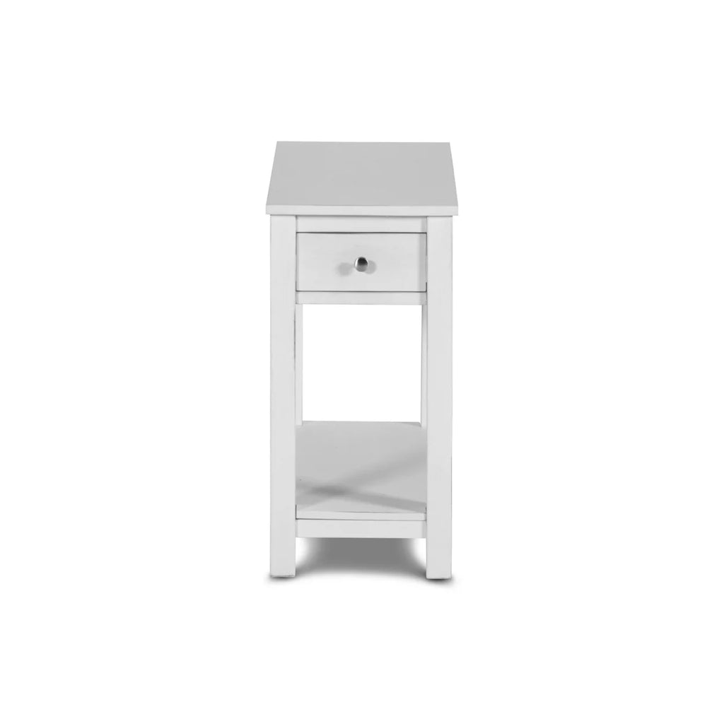 24 Inch Side End Table with Drawer and Shelf W637