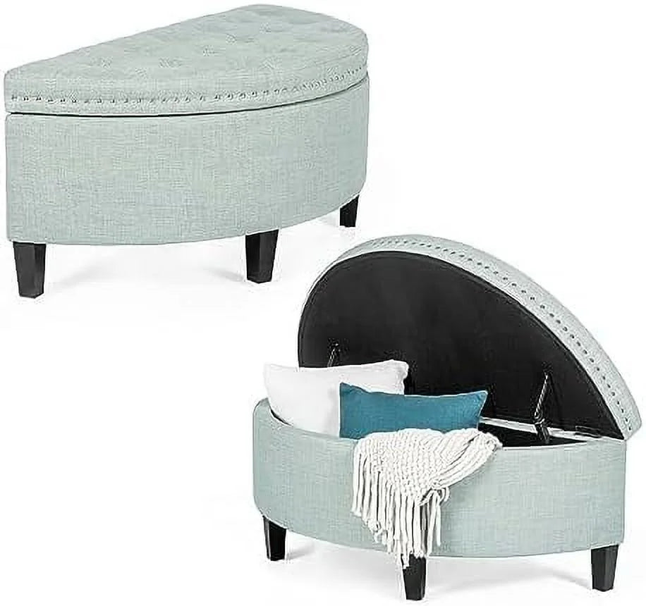 PU Leather Tufted Ottoman Bench I644601