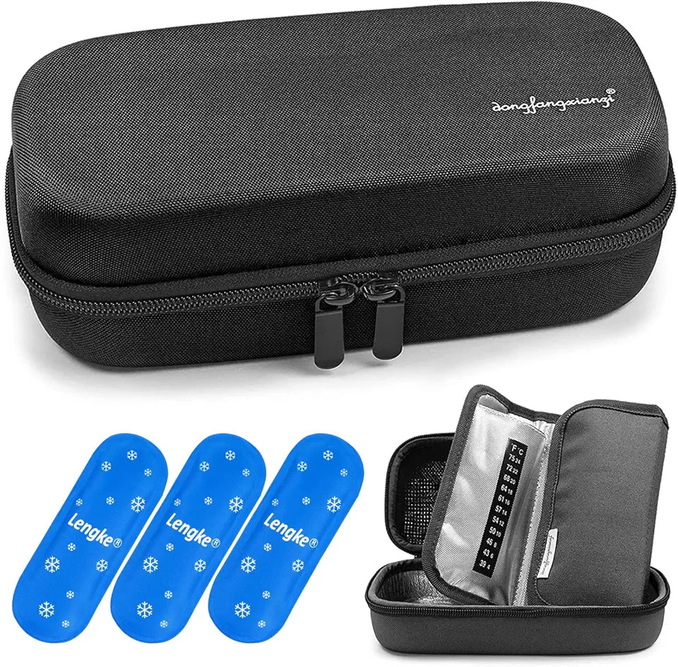 Insulin Cooler Travel Case with 3 Ice Pack Z375