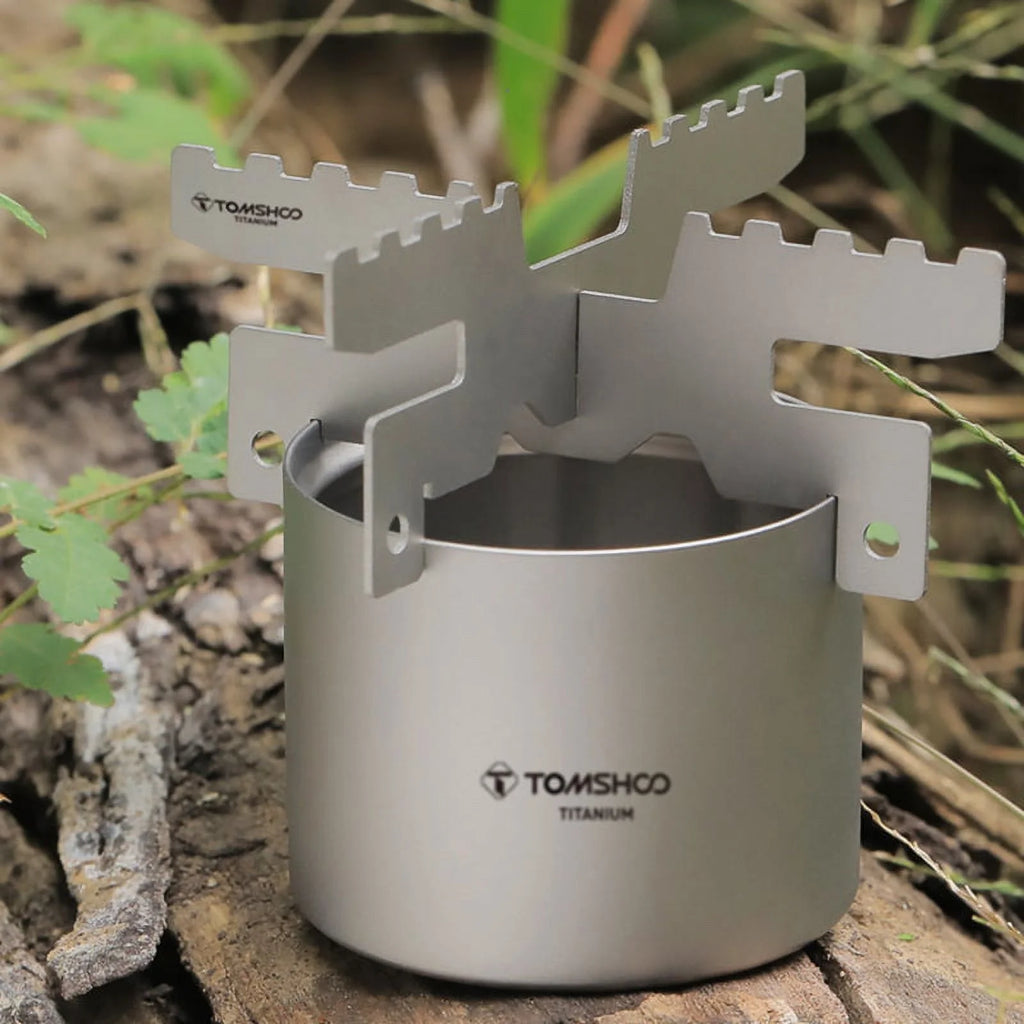Lightweight Alcohol Stove with Cross Stand Rack D207
