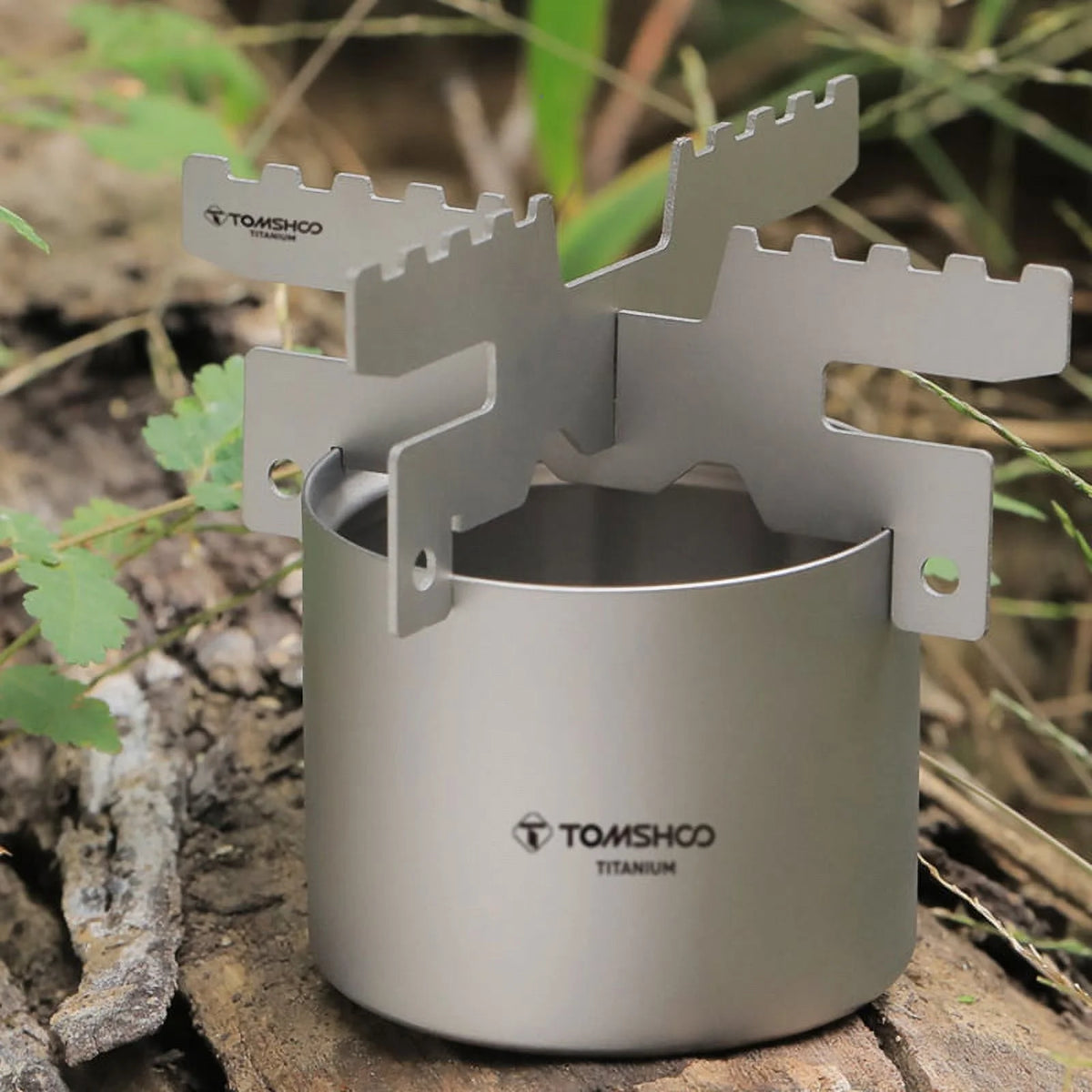 Lightweight Alcohol Stove with Cross Stand Rack D207
