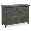Maple Double Dresser In Weathered Grey J324012
