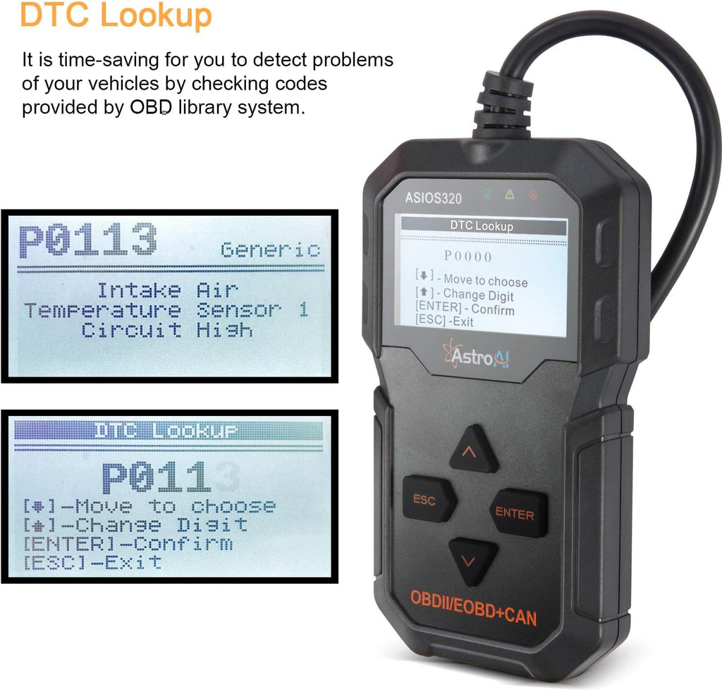 Black OBD2 Scanner Car Diagnostic Tool K973