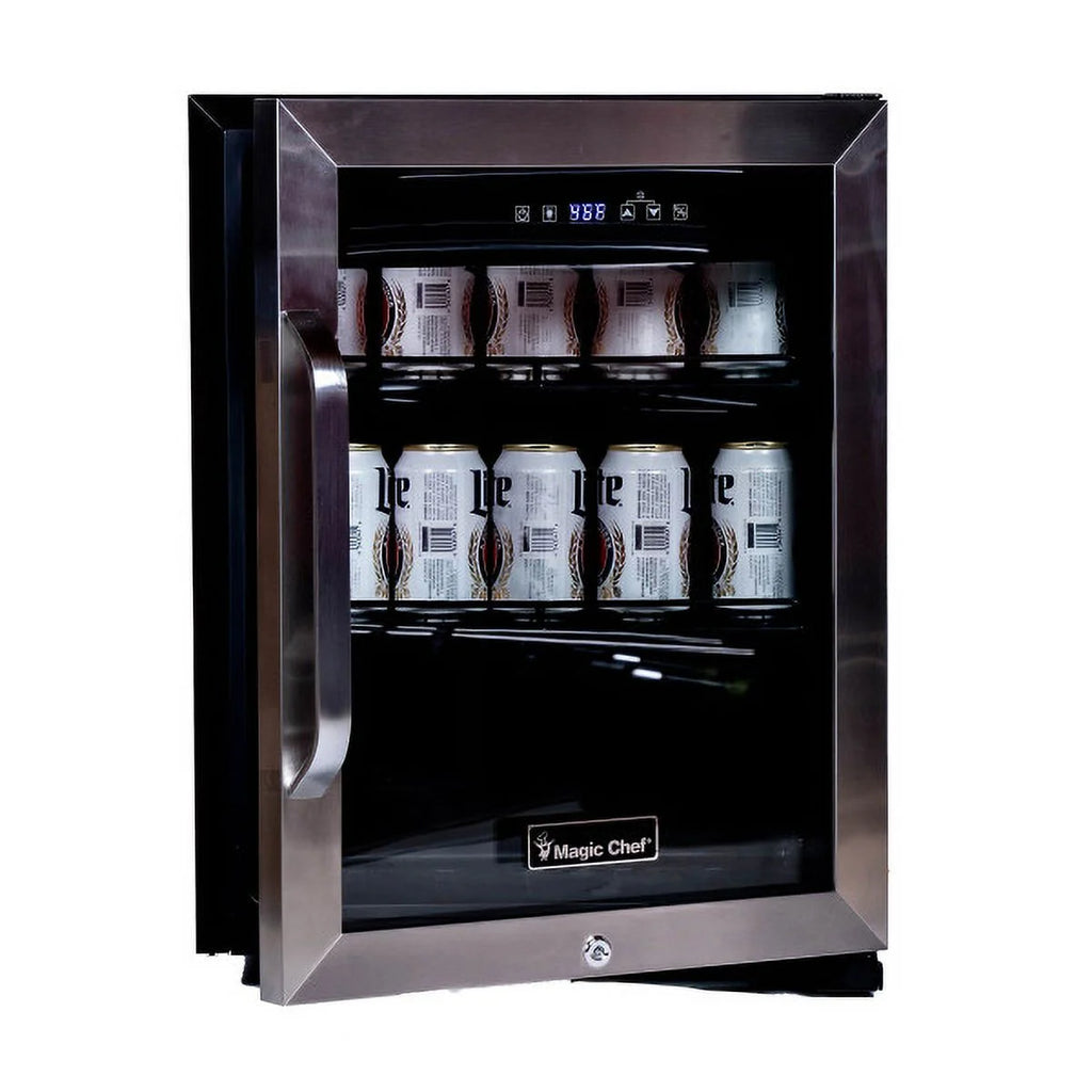 2.1 Cu Ft Black and Stainless Commercial Merchandiser K2166