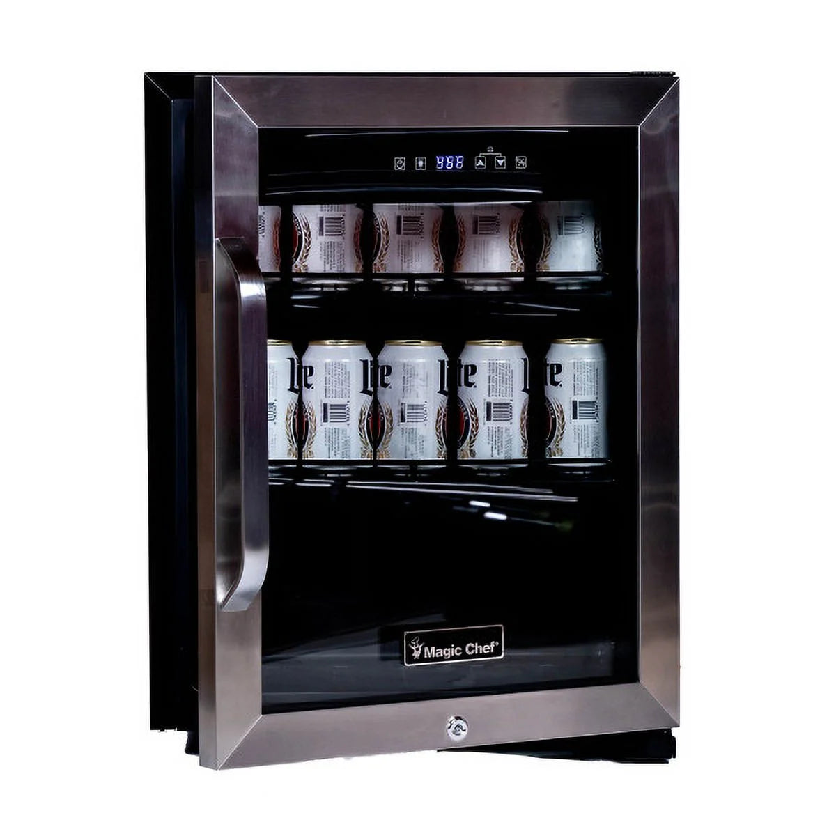 2.1 Cu Ft Black and Stainless Commercial Merchandiser K2166