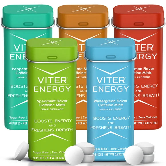 40mg Caffeine & B Vitamins Variety Flavors 100 Count 5 Pack Y37173